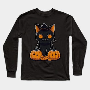 Halloween cat Long Sleeve T-Shirt